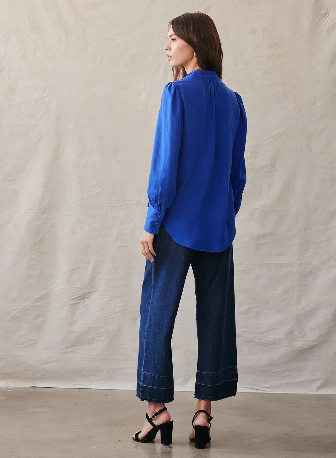 Long Sleeve Tie Top
