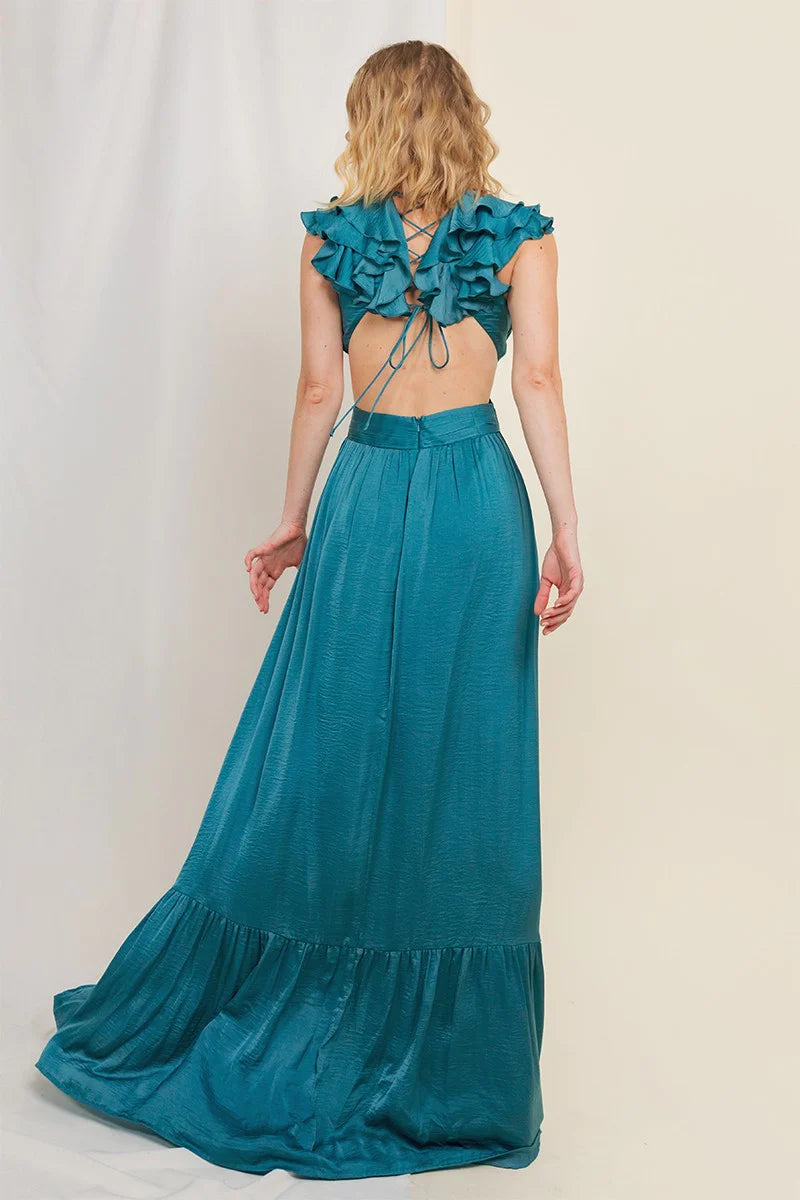 Ruffle Maxi Dress – Hemline Woodway